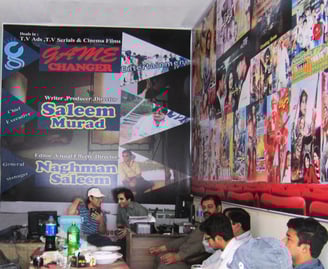 Film Star Ajab Gul & Naghman Saleem at Game Changer Entertainment (Gujrat Office)