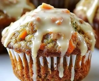 Carrot Cake Zucchini Muffin