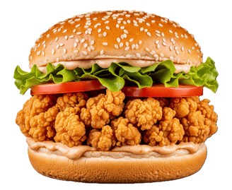 Chicken Popcorn Burger from PremiYum Foods!