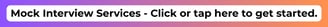 advertisement for mock interview services