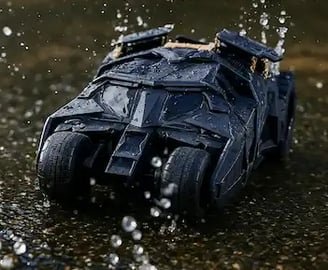 carro a control remoto batman dark knight bajo la lluvia