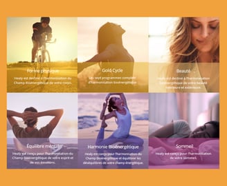 Programmes Healy essentiels : forme physique, gold cycle, beauté, équilibre et sommeil