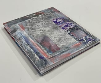 Accordion - collage cover grey pink tones