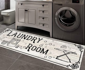 cute laundry room rug