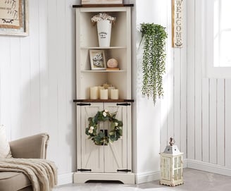 tall corner cabinet 