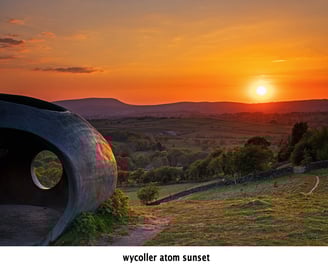 the wycoller atom at sunset