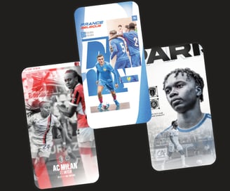 affiche de match joueurs de foot