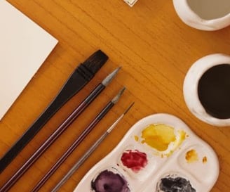 Materiais de aquarela