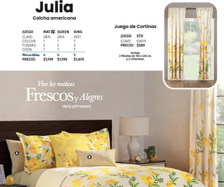 Colcha americana modelo Julia de la marca Intima hogar