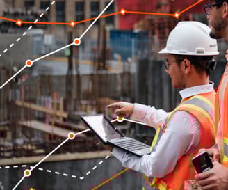 An architect checking the construction site