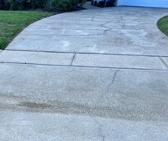 iPressureWash Wedgefield cleaned driveway