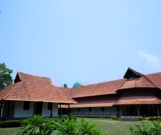 A pictersque view of Kuthira malika Palace an example of traditional Kerala construction