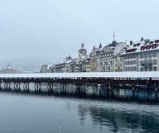 Snowy Lucerne Switzerland