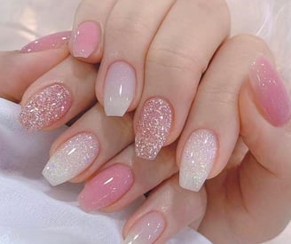 Uñas con glitter