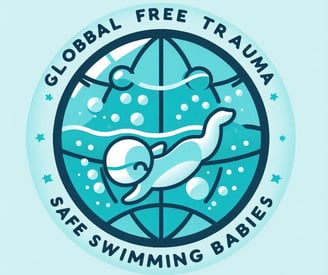 a dolphin and a dolphin swimming in a circle