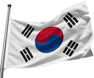 Drapeau de la corée du sud