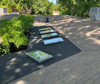 Completed roofing project