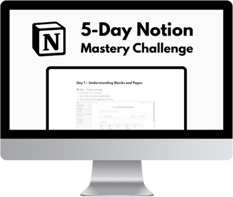 5-Day Notion Mastery Challenge Mockup