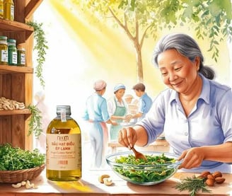 Dầu hạt điều ép lạnh chiên xào nấu