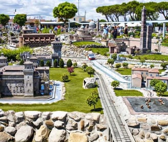 percorso Italia in miniatura, ferrovie italiane