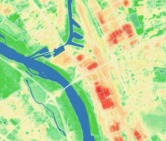 Sustainable urban development map