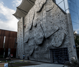 zdjecie ścianki WUM, image of WUM climbing wall