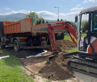 Travaux de terrassement à Billom