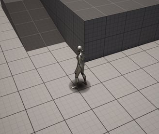 Third person perspective in Unreal Engine 5 using fixed camera angles