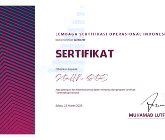 Sertifikasi Operasional: Panduan Lengkap