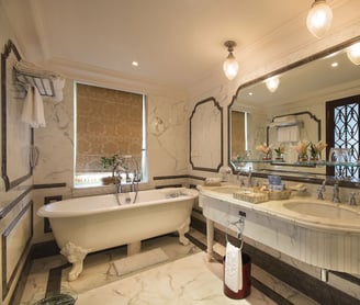 Taj LAke Palace hotel luxury washroom