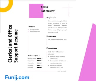 Clerical and Office Support Resume