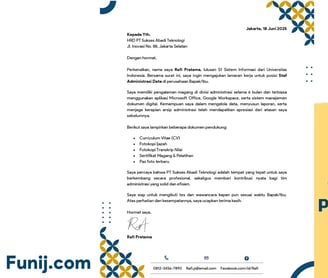 Surat Lamaran Paling Dilirik HRD 2025 – Cocok untuk Semua Jenis Pekerjaan!