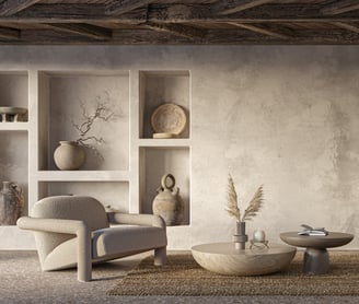 Wabi Sabi Paper Mache Interior Desin