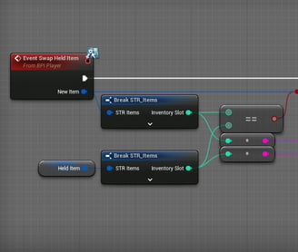 Unreal Engine 5 Blueprint logic to swap held items