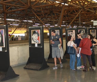 artes plasticas, exposição-juntos-pintando, sergio astral-metro-de-sao-paulo, exposição