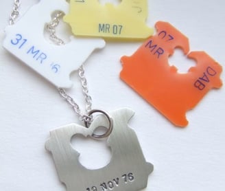 Supermarket bread tags by Wikimedia Commons