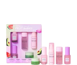 a variety of fruity baby shower products including a fruity baby shower