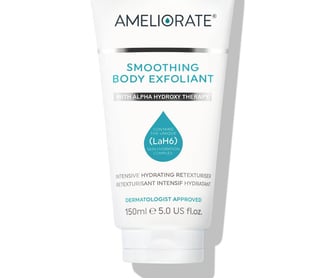a tube of ameliorate smoothing body lotion