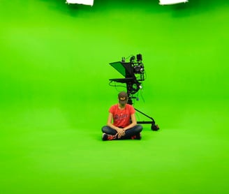 green screen studio with infinity cove