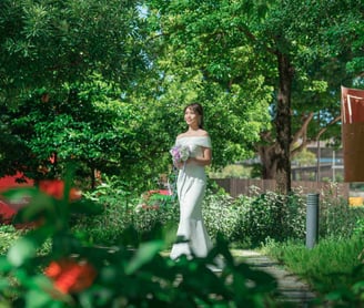 Amethyst in Amour Atelier Wedding Gown