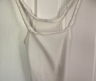 Alexander McQueen Spring Summer 2003 Tank Top with Rolled Shoulder Straps, designed by Lee McQueen