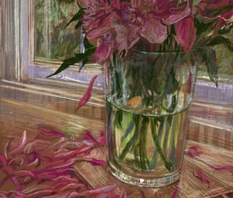 Digital drawing - The peonies are losing their sh*t
