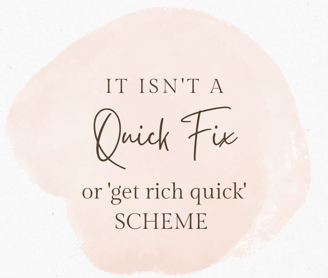 Affiliate Marketing isn't a quick fix or get rich quick scheme