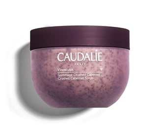 a jar of caudaine with a purple substance