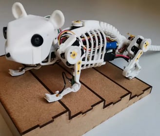 Robotic mouse with flexible spine moves with greater Speed and Agility