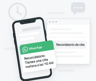 Recordatorios de Citas Whatsapp y email Automatizados