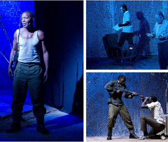 Virgil M'Fouilou, Diouc Koma, Michel de Warzée. Mise en scène de Philippe Beheydt.