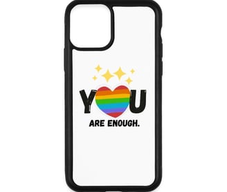 a rainbow heart shaped rainbow - shaped phone case