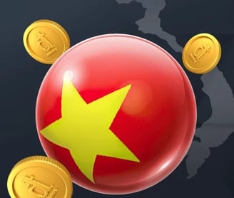 a red ball with a star on it