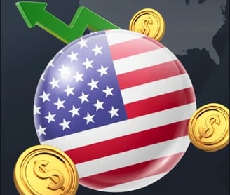 a globe with a dollar sign and a dollar sign
